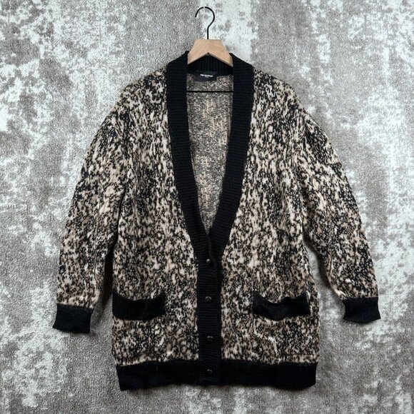 The Kooples Cardigan 2 / US Medium Womens Brown Mohair Button Front Knit - Picture 1 of 8